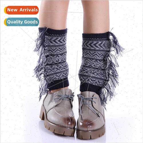 Europe Uned States new women knted wool mixed color side fri