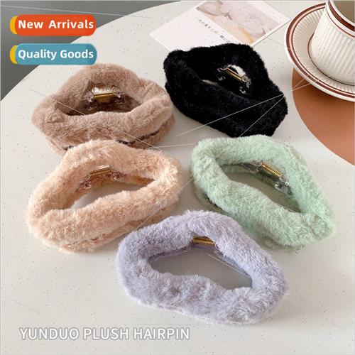 Autumn winter new plush fluffy scratch clip wild imation rab