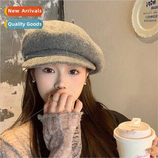 women Austr French beret Engloctagonal cap winter retro fall