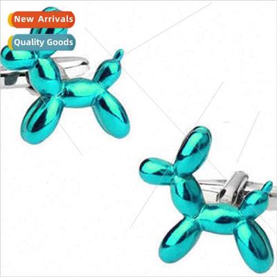 Animal Collection French Green Balloon Rabb Dog Deer Cufflin