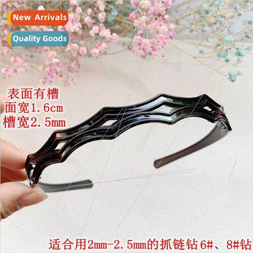 Korean black hair bands drilling base plate 1.6cm headband s