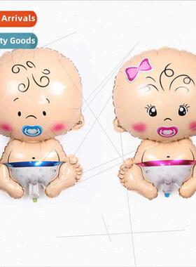30 inch pacifier baby aluminum film balloon big head doll al