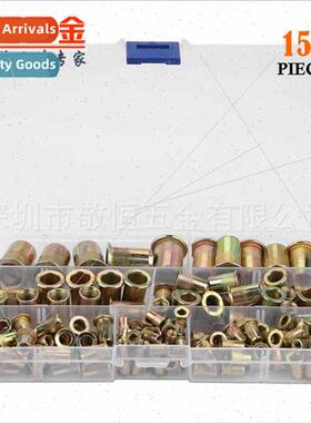 150pcs setRivet Nut M3-M10 zinc plated serrated nutsFlat hea