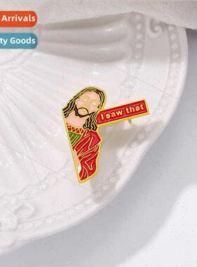 New character letters alloy brooch personalized clothing bag
