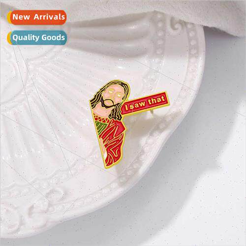New character letters alloy brooch personalized clothing bag