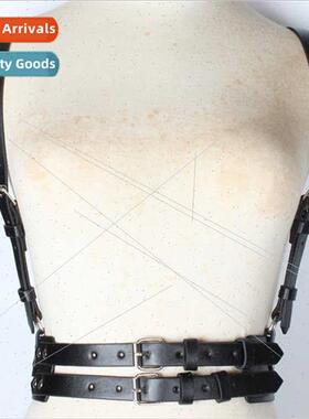 Sling Waistcoat Women Decoration Dress Shirt Leather Strappy