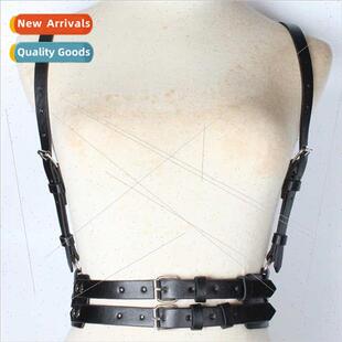 Sling Waistcoat Women Decoration Dress Shirt Leather Strappy