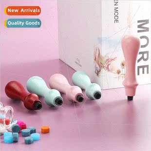 Fire Lacquer Stamp Plastic Handle Macaron Color Fire Lacquer