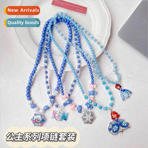 3 pack cute girls necklace bracelet Korean princess fashion