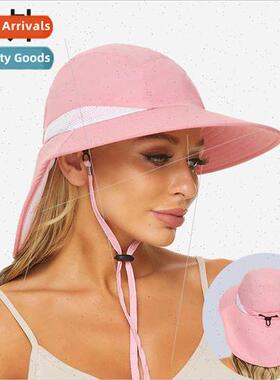 Quick-drying hat women sun hat outdoor UV sun screen sun scr
