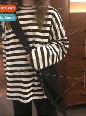 Autumn 2022 new Harajuku wind tide black whe stripes early f