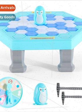 Knocking penguin Icebreaker table demolion wall toys penguin