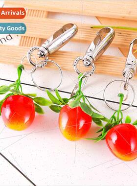 Creative apple three-dimensional fru keychain keychain penda