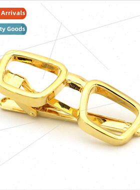 Men Metal Jewelry Gold Eyeglasses Frame Styling Tie Clip