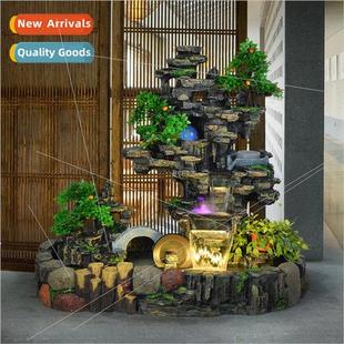 Large floor rockery water fountain ornaments indoor water de