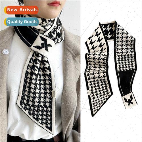 Knted Small Scarf Women 2023 Autumn Winter Small Ears Neck P