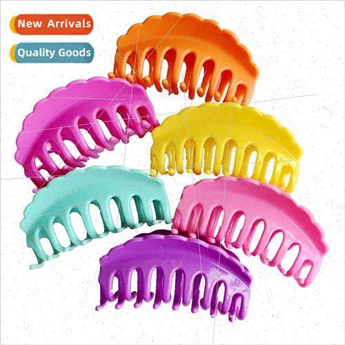 Colorful large grab clip bow shower clip PS resin plastic ha