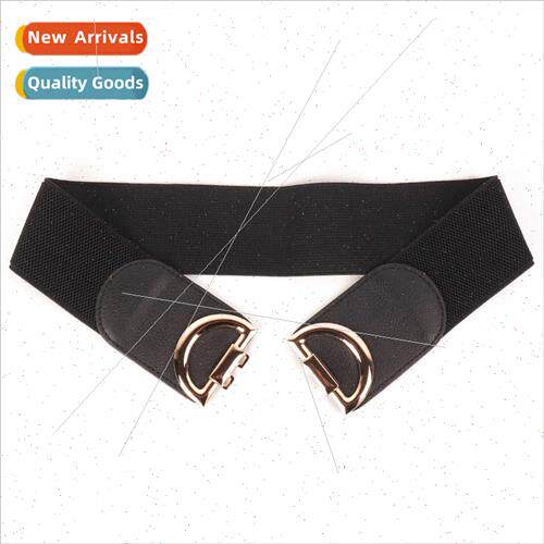 Belt female elastic hundred Korean D buckle elastic youth de