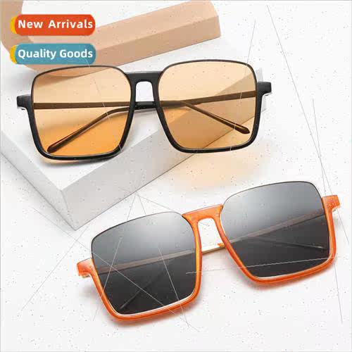 New retro lower half frame concave sunglasses women upside d