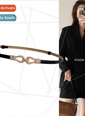 mple versatile buckle thin belt female summer dress sub swea