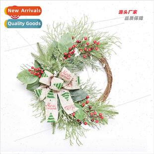 Christmas decorations 50cm red fru PE whe leaf grass half ri