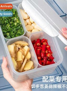 Kchen onion ginger garlic storage box four compartments plas