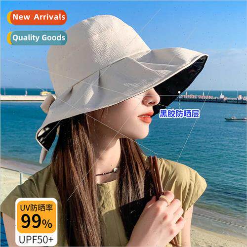 2023 Korean  hat female solid color hundred wh black rubber