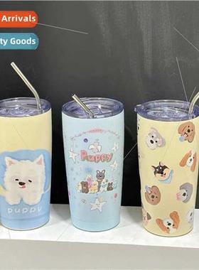 Korean cartoon puppy  cup high value 304 water cup high temp