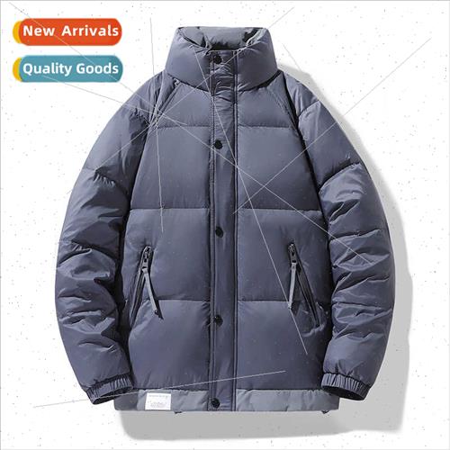New fashion casual nd solid color warm jacket whe duck down