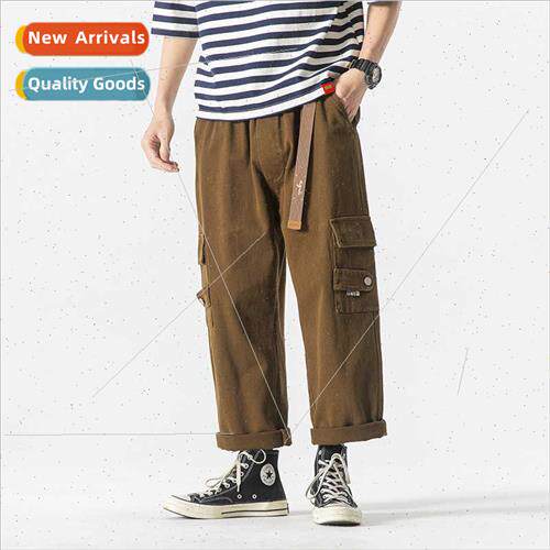 Men casual pants large size work pants 2023 fall Japanese mu