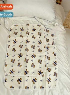 Cute cartoon bear aunt pad dormory menstrual pad cotton wash