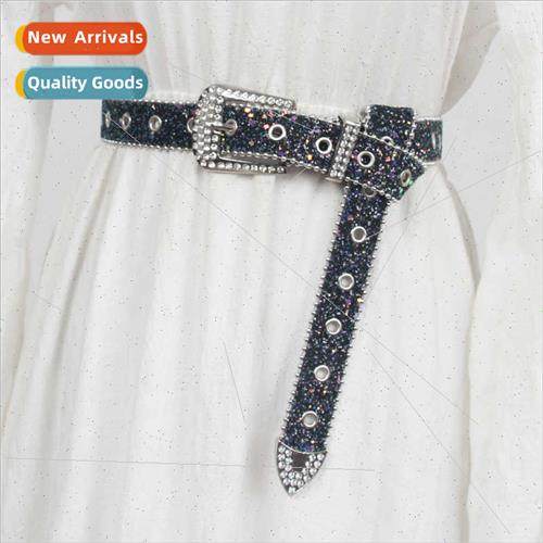 Belt women American retro ride jeans belt ins black fall hun