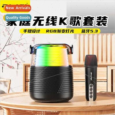 Bluetooth speakers home wireless k song sound microphone mic
