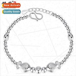 kissing mouth fish bead female round bracelet