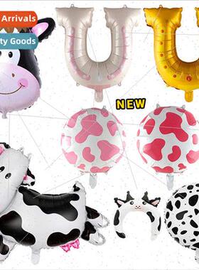 Cartoon Alien Cow Balloon Aluminium Film Balloon Hair Bands