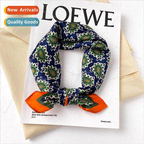 2023 spring new 53 silk silk scarf mulberry silk work necker
