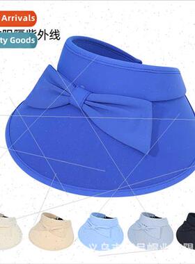 butterfly knot ice silk hollow cap female summer outdoor sun
