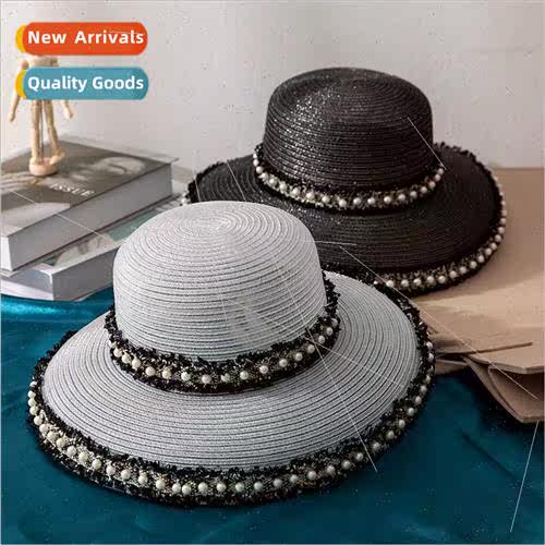 Korean  fashion pearl fisherman hat summer cool hat basin ha