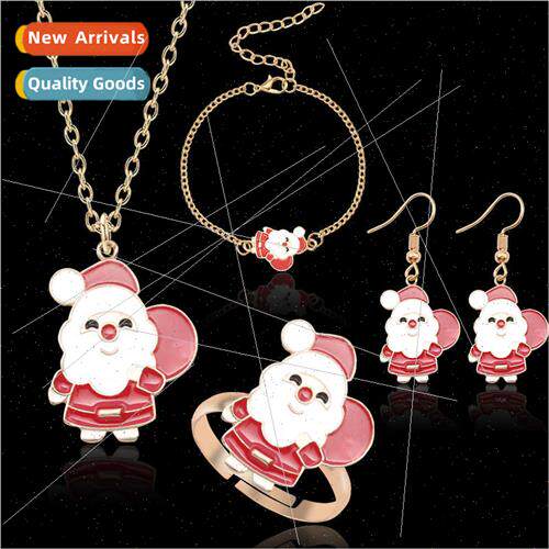 Europe Santa Claus Christmas e elk colorful alloy oil drop e