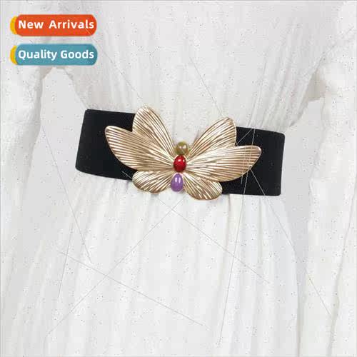 Su waist seal female metal bow decoration dress elegant fash