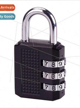 Black zinc alloy large 3-posion anti-theft gym cabinet locke