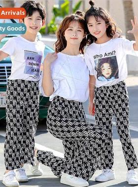 Summer parent-child wide-legged pants middle older children