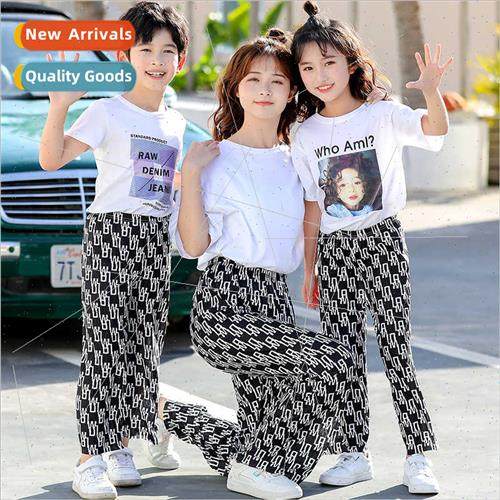 Summer parent-child wide-legged pants middle older children