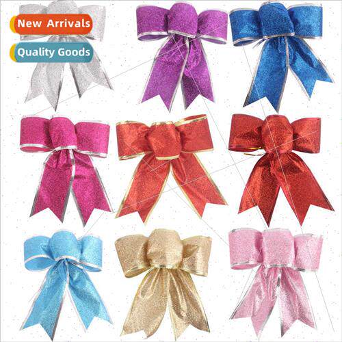 Christmas decorations 3 ears 15cm full onion pink small bow