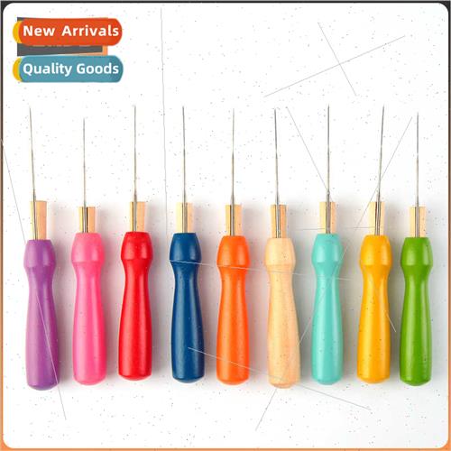 New Colorful ngle Wooden Poke Poking Tools Wool Felt Poking