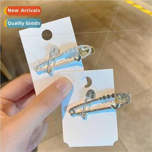 personalized pin modeling rhinestone clips pearl duck hair