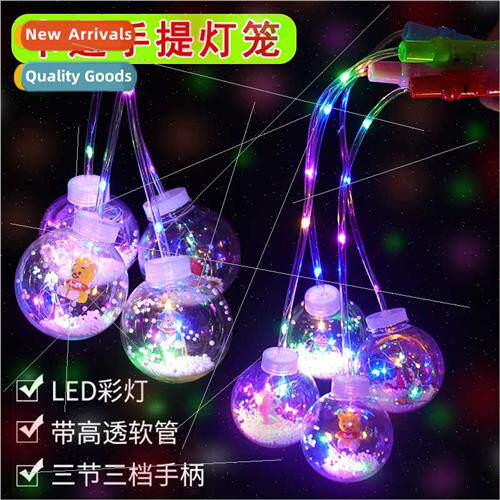 Cartoon light-emting handheld ball transparent flash handhel