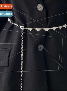 Dress Tunic Korean Fashion Love Waist Chain Skirt Shirt Summ