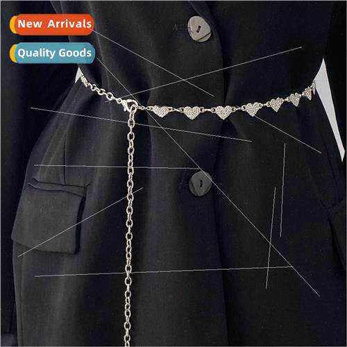 Dress Tunic Korean Fashion Love Waist Chain Skirt Shirt Summ