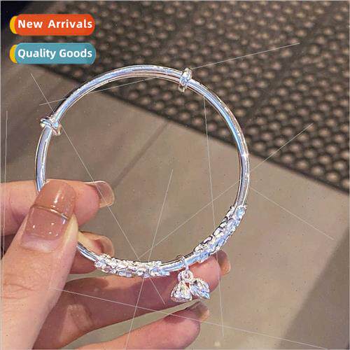 Ethnic two happiness lotus bracelet ladies whe copper silver